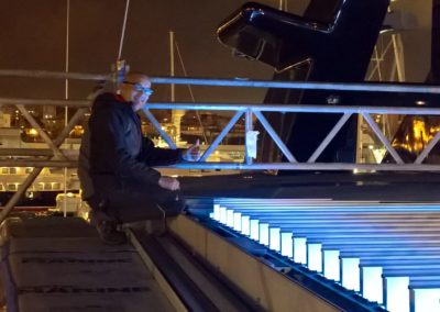 Pérgola bioclimática retráctil en el megayate Slipstream