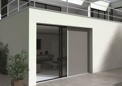 cortina exterior deslizante horizontalmente