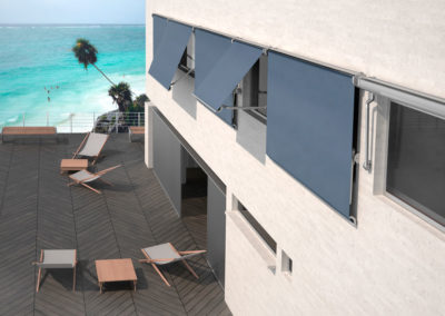 toldos con brazos a fachada